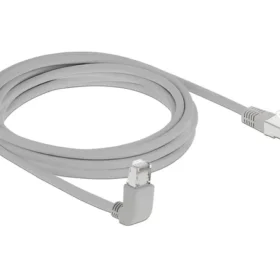 כבל רשת מסוכך RJ45 Cat.6A ז/ז צד אחד בזווית 90° למעלה ז/ז DELOCK | 83652