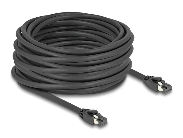 כבל רשת מסוכך RJ45 Cat.8.1 S/FTP GHMT Certified תומך 40Gbps ז/ז DELOCK | 80238