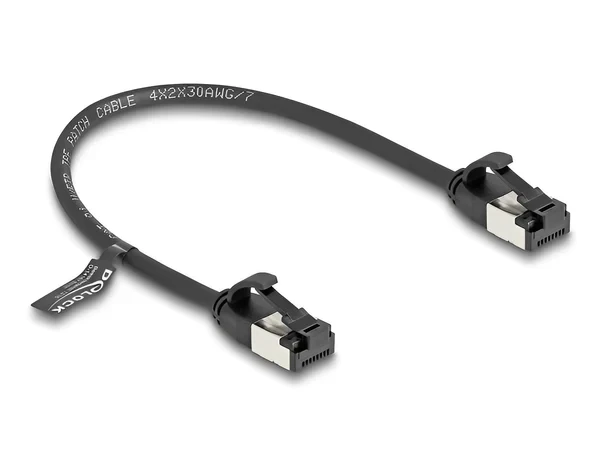 כבל רשת מסוכך גמיש RJ45 Cat.8.1 U/FTP Flexible 40Gbps ז/ז DELOCK | 80181