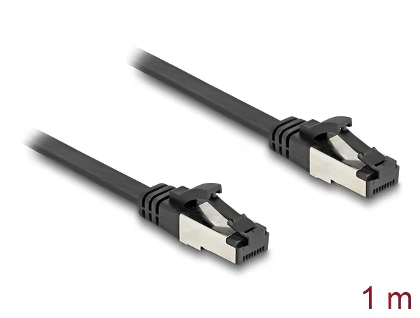 כבל רשת שטוח מסוכך RJ45 Cat.8.1 U/FTP 40Gbps ז/ז DELOCK | 80179