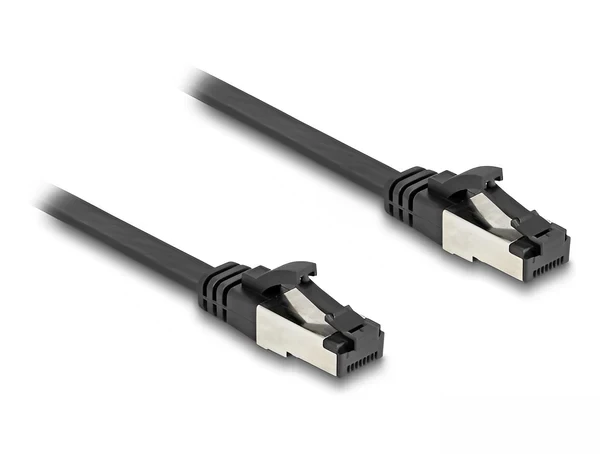 כבל רשת שטוח מסוכך RJ45 Cat.8.1 U/FTP 40Gbps ז/ז DELOCK | 80179