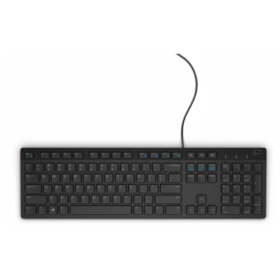 מקלדת חוטי שחור בעברית של חברת דל DELL | 5397063710164 | Multi-Device Wireless | KB216
