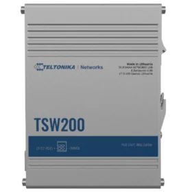 מתג 8 יציאות POE + מתג תעשייתי לא מנוהל TelTonika | TSW200 | Power-over-Ethernet