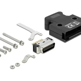 תקע MDR 20 pin בחיבור הלחמה + מכסה DELOCK | 66623