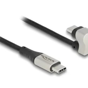 כבל גיימינג USB-C 2.0 בזווית 180° תומך PD 60 W ז/ז DELOCK | 88159
