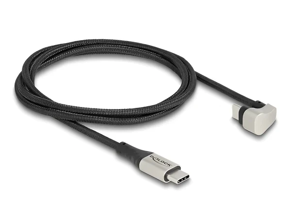 כבל גיימינג USB-C 2.0 בזווית 180° תומך PD 60 W ז/ז DELOCK | 88159