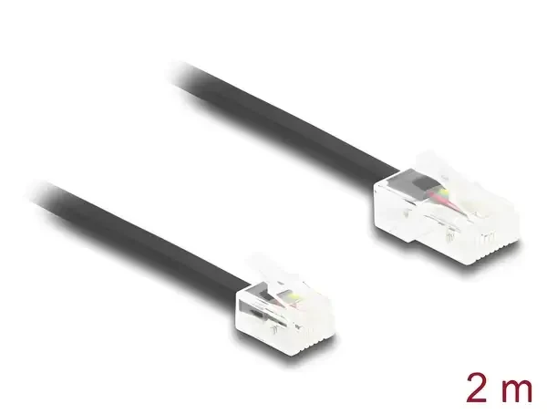 כבל טלפון חכם תקע RJ11 לתקע RJ45 ז/ז DELOCK | 88036