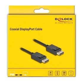כבל קואקסיאלי DisplayPort 16K 80Gbps תומך 60 הרץ ז/ז DELOCK | 80491