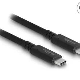 כבל קואקסיאלי Thunderbolt/USB4™ 8K Certified 5A 100 watt תומך 40Gb/s ז/ז DELOCK | 86979