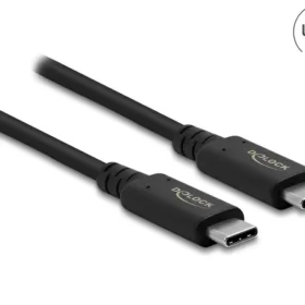 כבל קואקסיאלי Thunderbolt/USB4™ 8K Certified 5A 100 watt תומך 40Gb/s ז/ז DELOCK | 86980