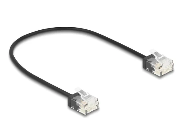 כבל רשת לא מסוכך RJ45 Cat.6 UTP Ultra Slim עם תקעים קצרים ז/ז DELOCK | 80372