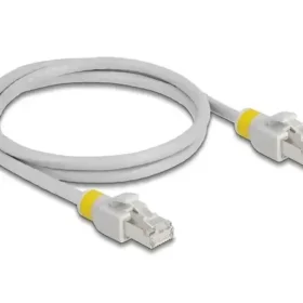 כבל רשת מסוכך RJ45 Cat.6A עם קליפסים צבעוניים ז/ז DELOCK | 80118