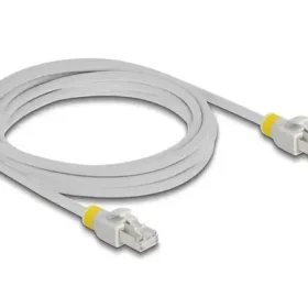 כבל רשת מסוכך RJ45 Cat.6A עם קליפסים צבעוניים ז/ז DELOCK | 80120