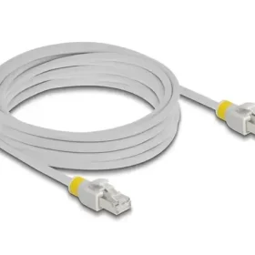 כבל רשת מסוכך RJ45 Cat.6A עם קליפסים צבעוניים ז/ז DELOCK | 80121