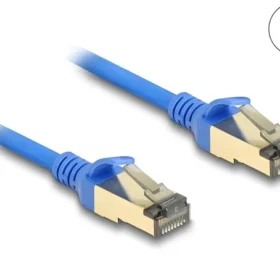 כבל רשת מסוכך RJ45 Cat.8.1 F/FTP 40Gbps Slim צבע כחול ז/ז DELOCK | 80331