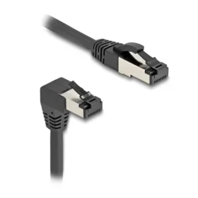 כבל רשת מסוכך RJ45 Cat.8.1 S/FTP 40Gbps צד אחד בזווית DAWN 90° ז/ז DELOCK | 80448