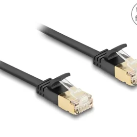 כבל רשת שטוח מסוכך RJ45 Cat.7 U/FTP עם התפס נעילה חזק ז/ז DELOCK | 80348