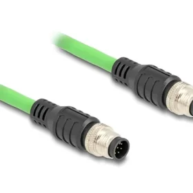 כבל רשת תעשייתי M12 8 pin A-coded PUR (TPU) ז/ז DELOCK | 80414