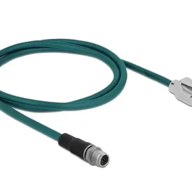 כבל רשת תעשייתי M12 Cat.5e PVC תקע 8pin X-coded לתקע RJ45 ז/ז DELOCK | 85425