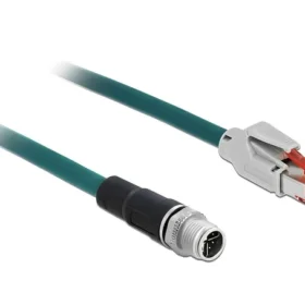 כבל רשת תעשייתי M12 Cat.5e PVC תקע 8pin X-coded לתקע RJ45 ז/ז DELOCK | 85426
