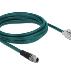 כבל רשת תעשייתי M12 Cat.5e PVC תקע 8pin X-coded לתקע RJ45 ז/ז DELOCK | 85427