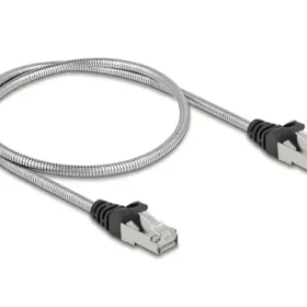 כבל רשת תעשייתי RJ45 Cat.6A U/FTP מצופה מתכת ז/ז DELOCK | 80107
