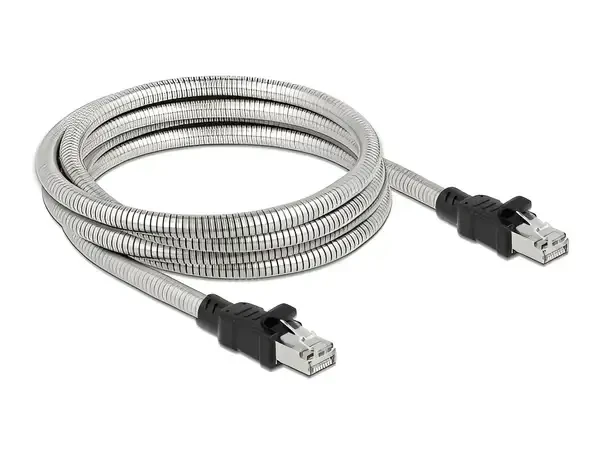 כבל רשת תעשייתי RJ45 Cat.6A UFTP מצופה מתכת זז DELOCK 80111