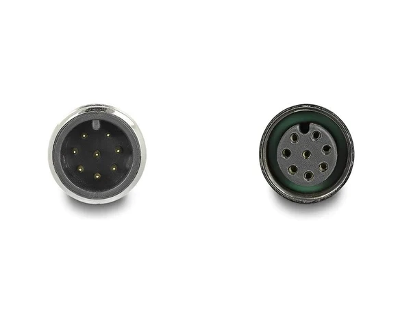 כבל רשת תעשייתי מאריך M12 8 pin A-coded PUR (TPU) ז/נ DELOCK | 80401