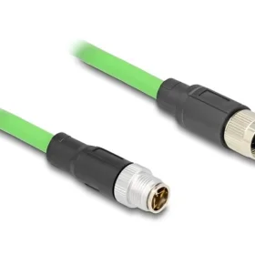 כבל רשת תעשייתי מאריך M12 8 pin X-coded PUR (TPU) ז/נ DELOCK | 80434