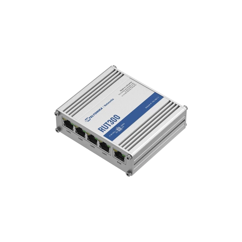 נתב סלולרי תעשייתי במהירויות של עד 10100 Mbps כולל ניהול מרחוק TELTONIKA RUT300