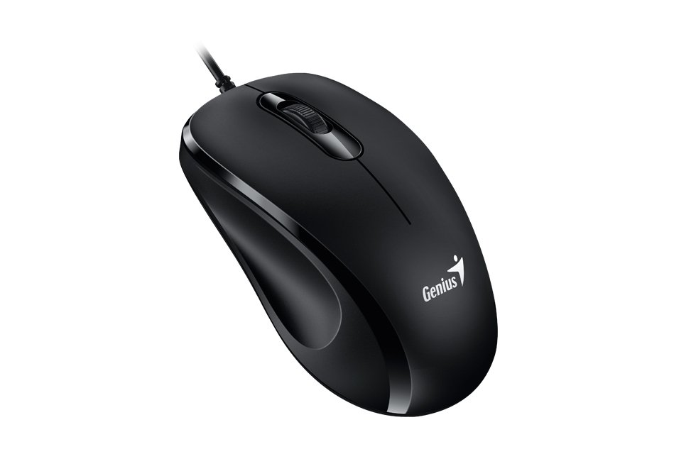 עכבר אופטי 3 לחצנים 1200 DPI חיבור USB בצבע שחור Genius 31010026402 DX-101