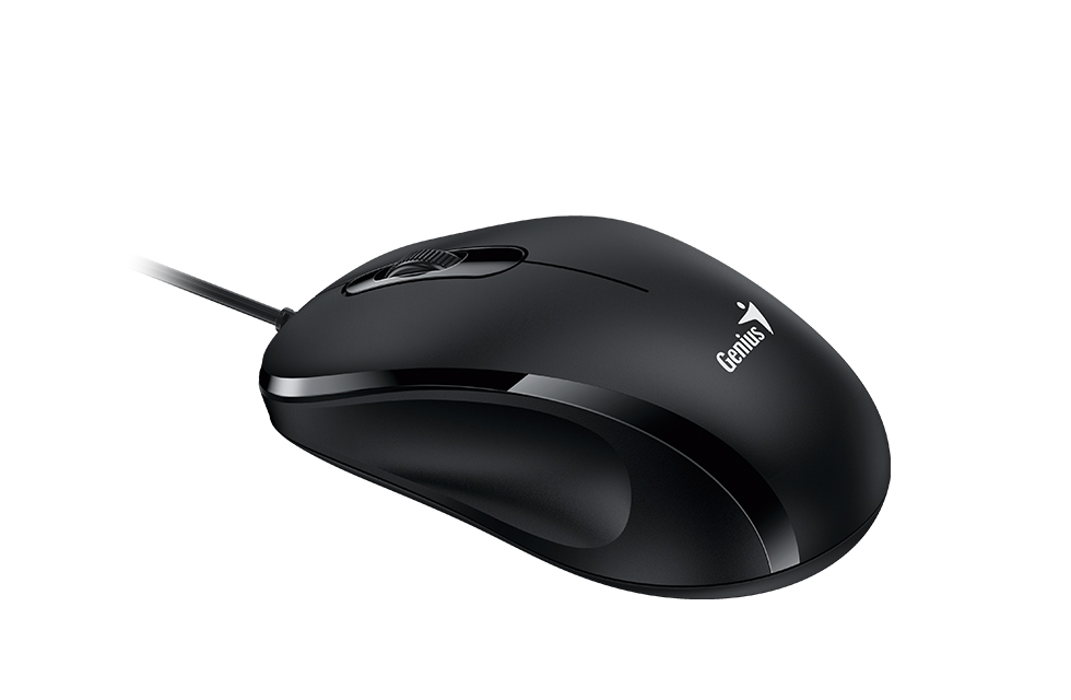 עכבר אופטי 3 לחצנים 1200 DPI חיבור USB בצבע שחור Genius 31010026402 DX-101