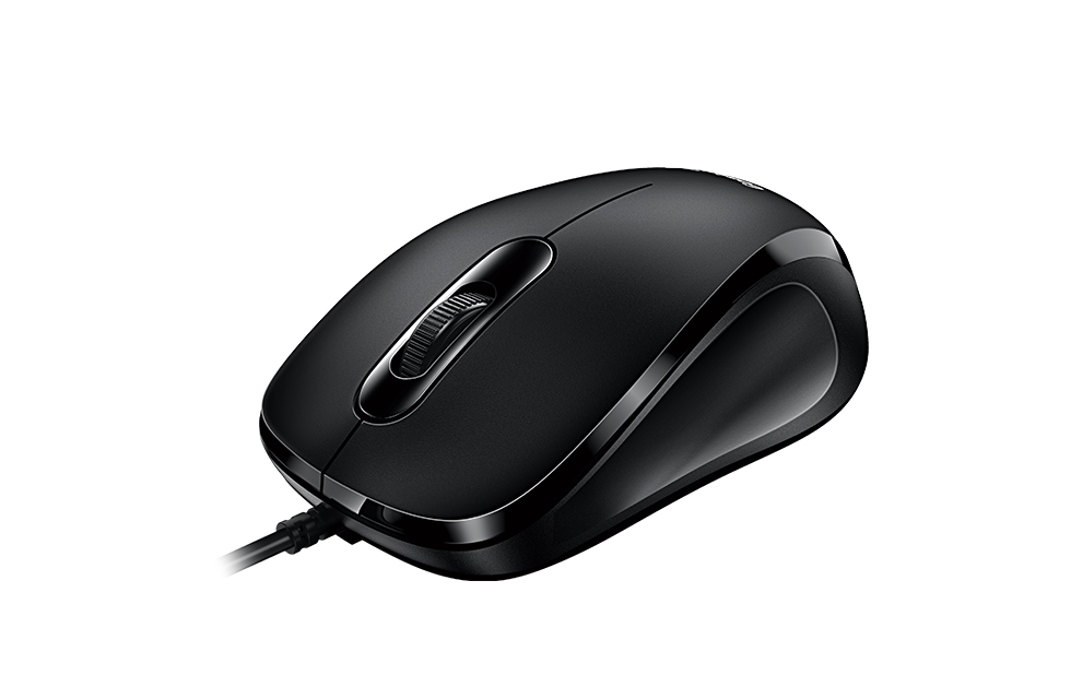 עכבר אופטי 3 לחצנים 1200 DPI חיבור USB בצבע שחור Genius 31010026402 DX-101