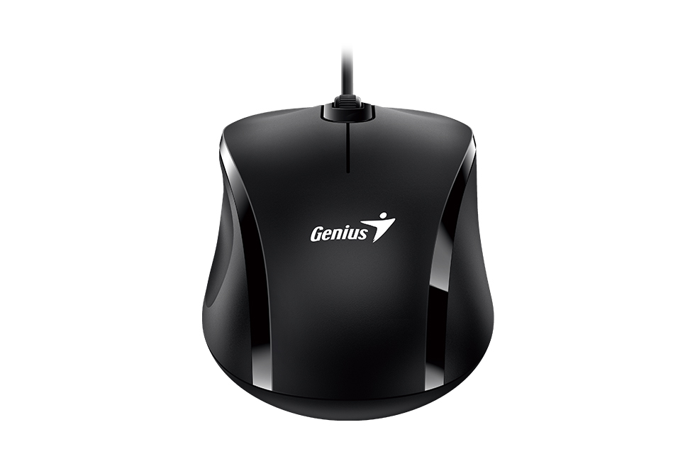 עכבר אופטי 3 לחצנים 1200 DPI חיבור USB בצבע שחור Genius 31010026402 DX-101