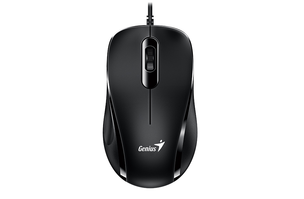 עכבר אופטי 3 לחצנים 1200 DPI חיבור USB בצבע שחור Genius 31010026402 DX-101