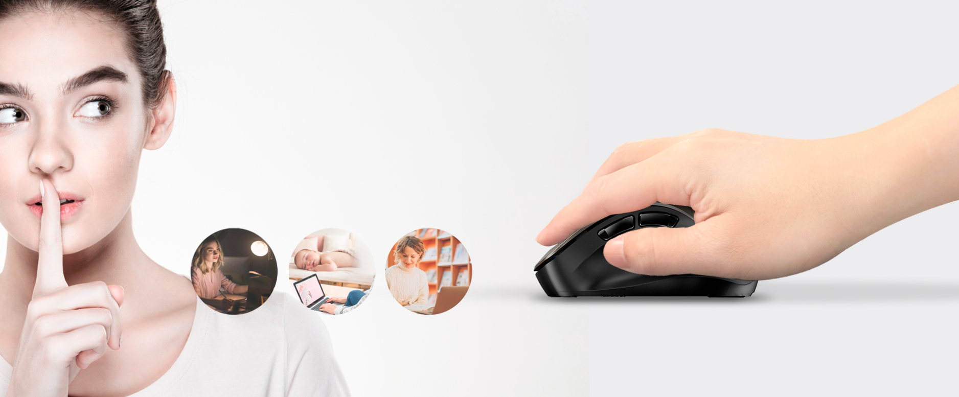 עכבר אלחוטי חיבור Wireless Bluetooth בצבע שחור Genius | 31030038403 | Ergo 9000S