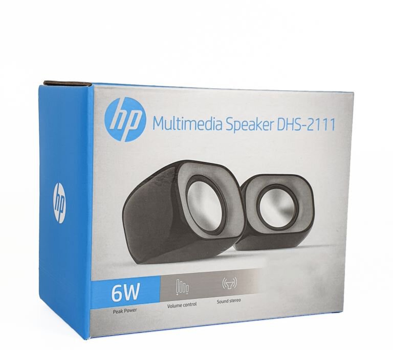 רמקולים למחשב חוטי חיבור USB בצבע שחור HP | DHS-2111 | 6W
