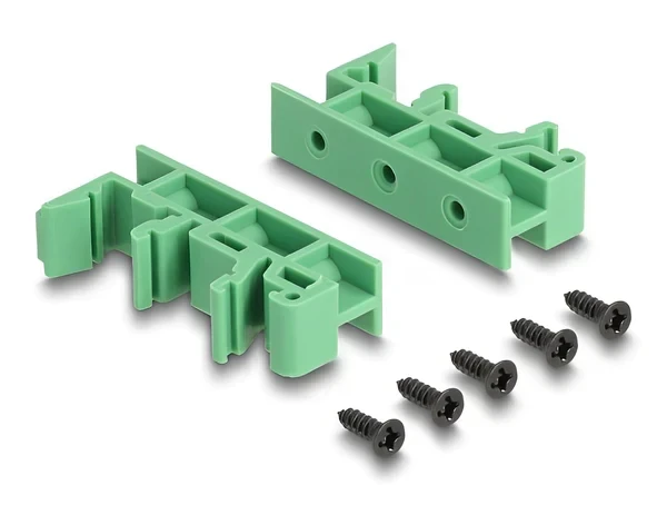 טרמינל בלוק DIN rail בחיבור לחיצה עם 2 יציאות RJ50 נקבה DELOCK 67014