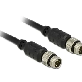 כבל M8 sensor/actuator אטום נגד מים תקע 6 פין לתקע 6 פין DELOCK | 12688