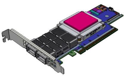 כרטיס ממשק רשת 200GbE 3.3V/12V תומך בביצועים גבוהים NVIDIA | MCX653106A-HDAL