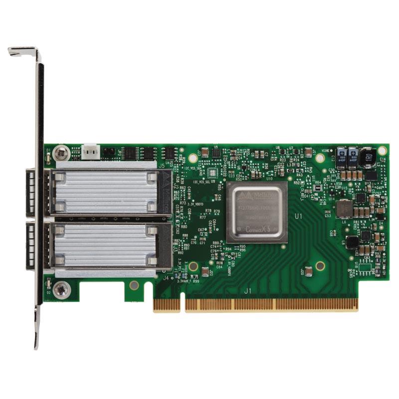 כרטיס ממשק רשת 50Gbps 12V תומך בביצועים גבוהים NVIDIA | MCX516A-GCAT