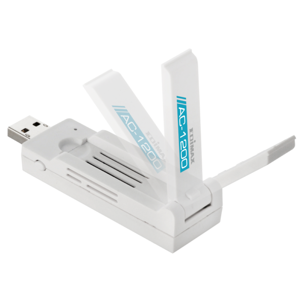 כרטיס רשת אלחוטי- חיבור USB תקן A1200 לבן Edimax | EW-7822UAC