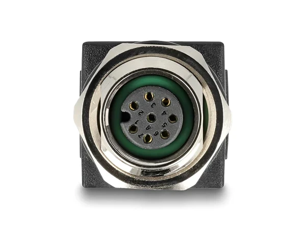 מתאם M12 Cat.6A שקע M12 A-coded 8 pin לשקע RJ45 ז/נ DELOCK | 60062