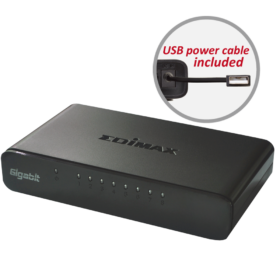 מתג 8 פורט ג’יגהביט שולחני 10/100/100 פלסטיק Edimax | ES-5800G