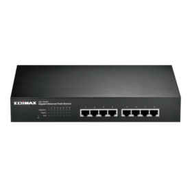 מתג 8 פורט עם 4 יציאות POE 80W פלסטיק Edimax | GS-1008PL