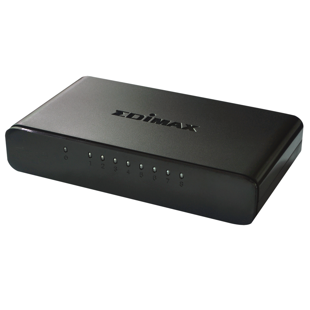 מתג 8 פורט שולחני 10/100 פלסטיק שחור Edimax | ES-3308P