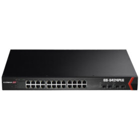 סוויץ’ PoE 24 ג’יגה-ביט + 4 יציאות SFP מנוהל רשת Edimax | GS-5424PLG