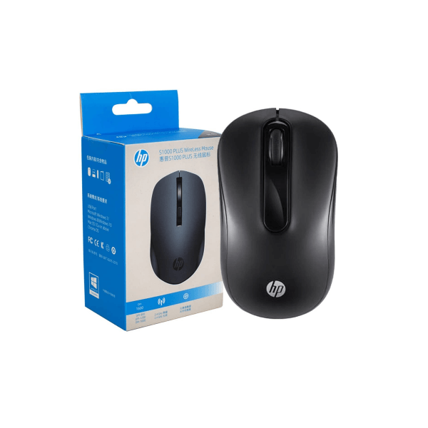 עכבר HP אלחוטי 1600 DPI דגם S1000 קליקים שקטים HP | S1000