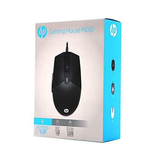 עכבר HP חוטי אורך כבל 1.5 מטר 6400 DPI דגם M260 כולל אורות HP | M260