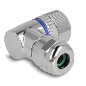 שקע M12 A-coded 3 pin 90° IP67 בחיבור הברגה DELOCK | 60542